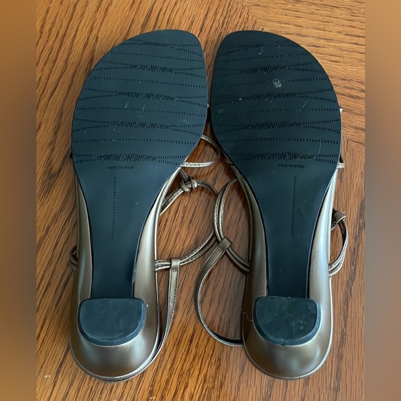 Stuart Weitzman Bronze Strappy Knotted Elegant Sandals 7.5 - Picture 12 of 15